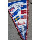 SPEEDWAY - LARGE 1976 INTER-CONTINENTAL FINAL AT WEMBLEY PENNANT