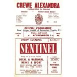 1961/62 CREWE V ACCRINGTON STANLEY ( LAST GAME IN THE FOOTBALL LEAGUE )