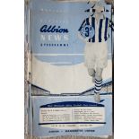 WEST BROMWICH ALBION 1960-61 HOME PROGRAMMES X 22