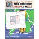 1966 WORLD CUP BROCHURE & 3 TICKETS FROM VILLA PARK + OFFICIAL TICKET WALLET