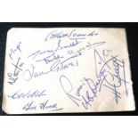 1950'S MANCHESTER UNITED AUTOGRAPH PAGE