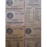 1960'S WOLVERHAMPTON WANDERERS RESERVE & YOUTH CUP SHEETS