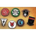 SMALL COLLECTION OF SCOTTISH CLUB BADGES X 7