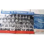 PETERBOROUGH UNITED TEAM PICTURE SIGNED BY 15 & 60-61 PROG V A.VILLA SIGNED BY TERRY BLY