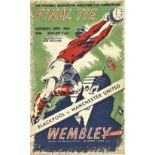 1948 F.A. CUP FINAL BLACKPOOL V MANCHESTER UNITED