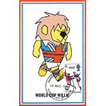 ORIGINAL 1966 WORLD CUP WILLIE POST CARD