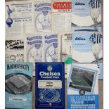 ARSENAL 1950'S AWAY PROGRAMMES X 14 ALL DIFFERENT