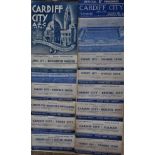 CARDIFF CITY 1955/56 - 1959/60 X 11