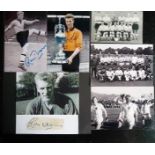 WOLVES & ENGLAND 1966 WORLD CUP SQUAD MEMBER RON FLOWERS PHOTOS ONE WITH ORIGINAL SIGNATURE