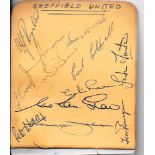 1953-54 SHEFFIELD UNITED AUTOGRAPHS