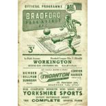 1956/57 BRADFORD PARK AVENUE V WORKINGTON