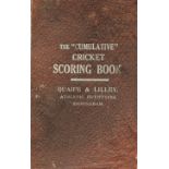 CRICKET - 1925 & 26 HANDSWORTH GRAMMER SCHOOL BIRMINGHAM SCOREBOOK ( WARWICKSHIRE INTEREST )