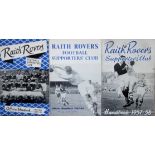 RAITH ROVERS HANDBOOKS X 3 - 1954-55, 1957-58 & 1962-63
