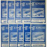 1961-62 ROMFORD HOME PROGRAMMES X 16