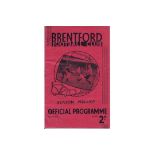 1936-37 BRENTFORD V WEST BROMWICH ALBION