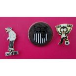 GRIMSBY TOWN BADGES X 3