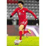 BAYERN MUNICH - LEROY SANE AUTOGRAPHED PHOTO