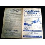 QUEENS PARK RANGERS V BRADFORD PARK AVENUE 1948/9