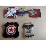 SPEEDWAY - STOKE SILVER BADGES X 5