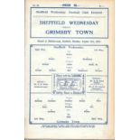 1931-32 SHEFFIELD WEDNESDAY V GRIMSBY TOWN