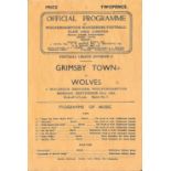 1946-47 WOLVERHAMPTON WANDERERS V GRIMSBY TOWN