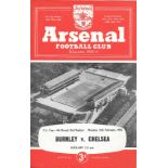 1955-56 AT ARSENAL - BURNLEY V CHELSEA FA CUP 4TH ROUND 3RD REPLAY