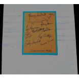 CHELSEA AUTOGRAPHS FROM 1949-50 SEASON