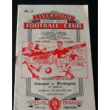 1951-52 LIVERPOOL V WORKINGTON FA CUP