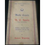 1946-47 DERBY COUNTY V SPARTA PRAGUE