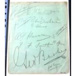 CIRCA 1939 CHELSEA AUTOGRAPHS