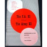 1957-58 FA XI V THE ARMY PLAYED AT OLD TRAFFORD MANCHESTER UNITED