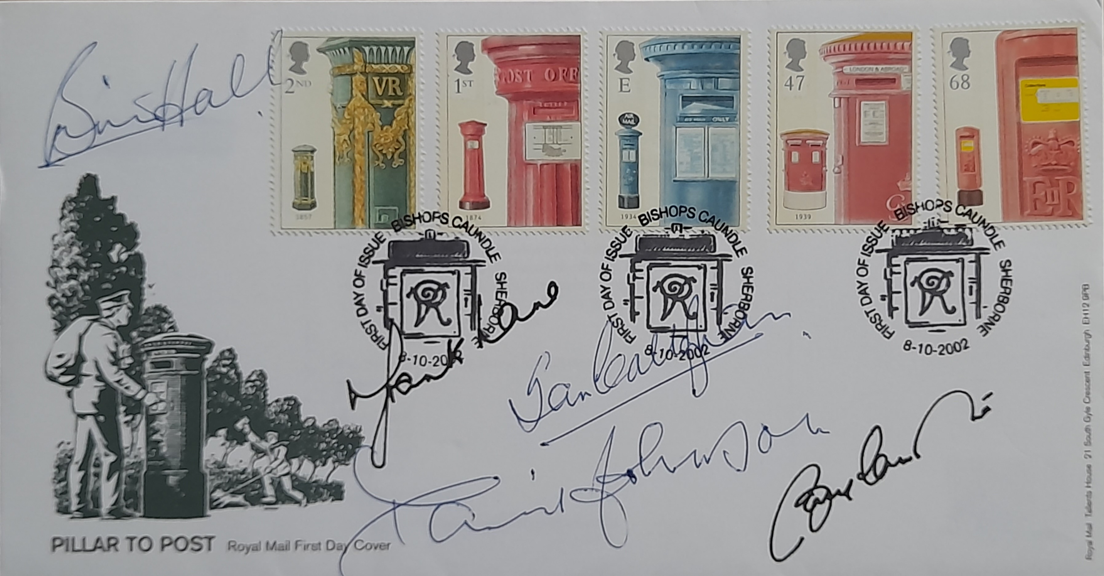 LIVERPOOL & MANCHESTER UNITED AUTOGRAPHED POSTAL COVER