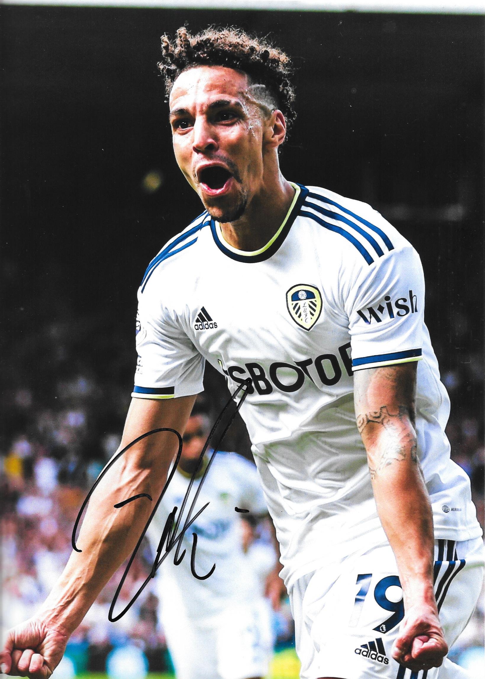 LEEDS UNITED - RODRIGO AUTOGRAPHED PHOTO