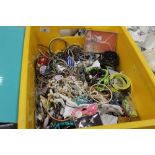 Tub of costume jewellery