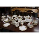 Collection of Royal Albert Old Country Rose pattern tea and coffee services