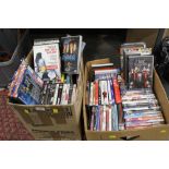 Two boxes of DVD's