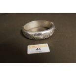 Birmingham silver embossed bracelet,