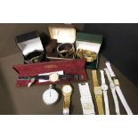 Tub of vintage wristwatches - KIC digital wristwatch with expanding bracelet