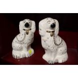 Pair of Beswick Staffordshire dogs with impressed 1378/4 marks to bases