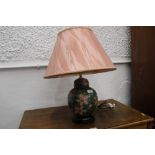 Decorative table lamp and shade