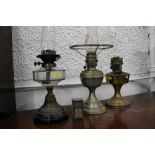 3 oil lamps,