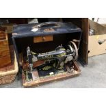 Cased Singer sewing machine