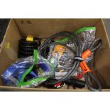 Box of extender cables and ties