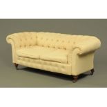 A Victorian Chesterfield settee,