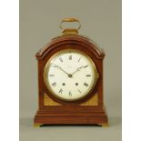 A Regency style bracket clock by Einhart & Co Birmingham,