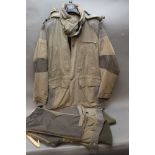 A Deerhunter jacket +/- Size XL, together with two pairs of Ram trousers Size Euro 52.