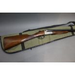 A Gunmark Kestrel 12 bore side by side shotgun, with 27" barrels, improved and quarter choke,