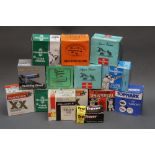 Fourteen boxes and part boxes of mixed 12 bore shotgun cartridges,