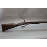 A DS Duke of Barrow in Furness 10 bore side by side hammer shotgun, with 30" barrels,