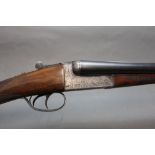 AYA XXV 12 bore side by side shotgun, with 25" barrels, improved and quarter chokes, 70 mm chambers,